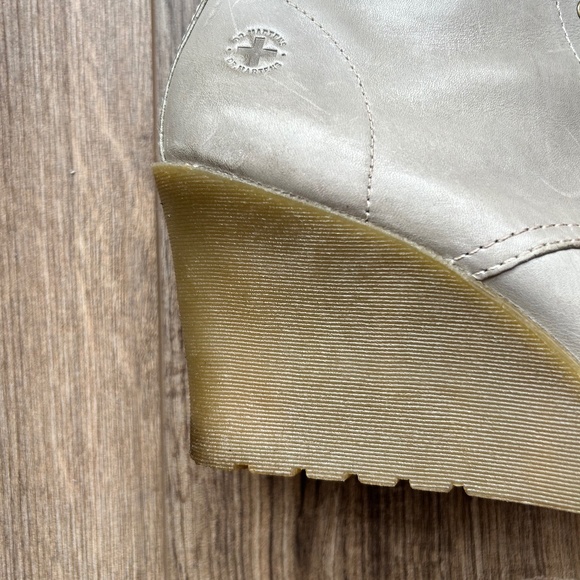 Dr. Martens Marcie Grey Wedge Boots | 10 - Picture 9 of 15